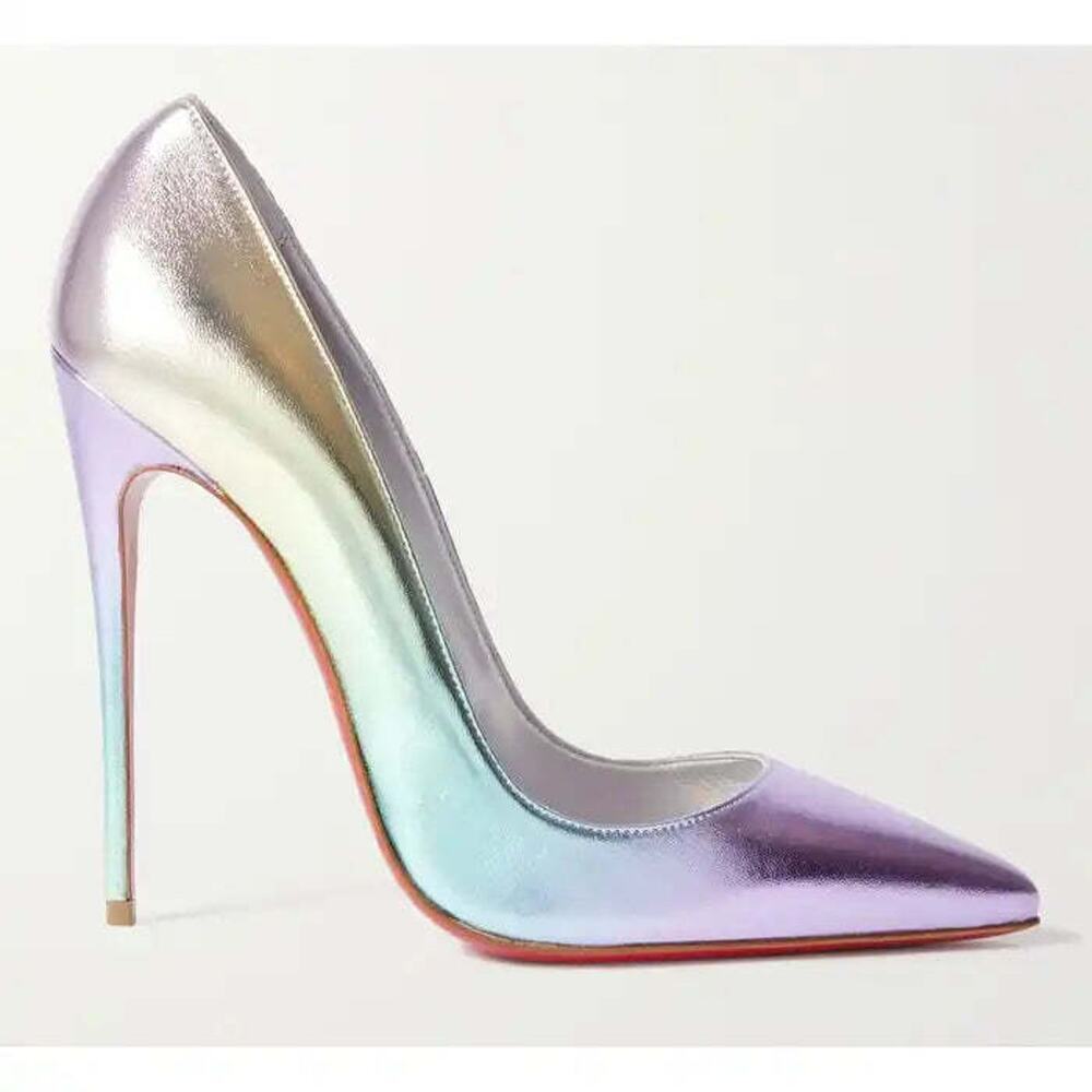 Christian Louboutin So Kate 120 Licorne Multicolor Unicorn Stiletto Heel Pump 40